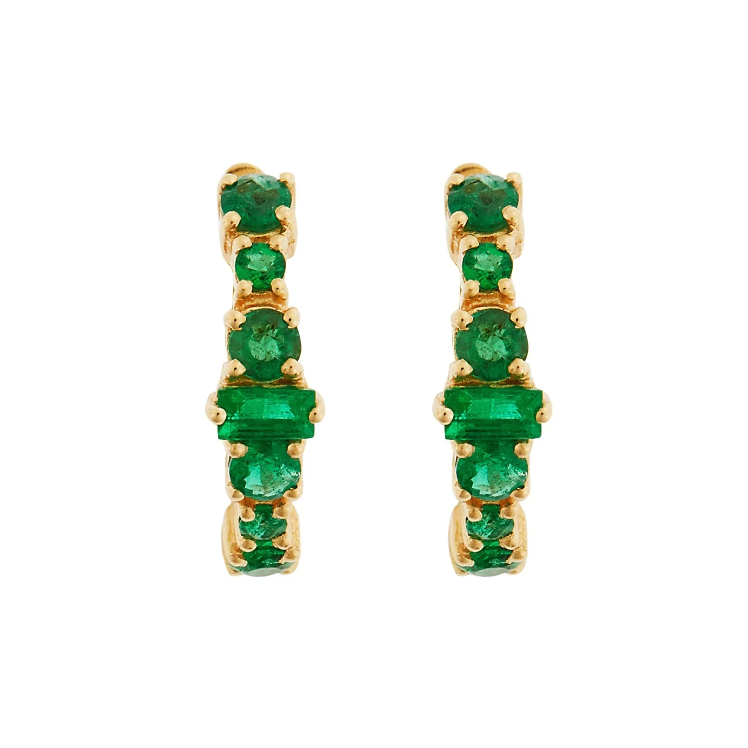 Emerald Rivulet Spread Round Hoops