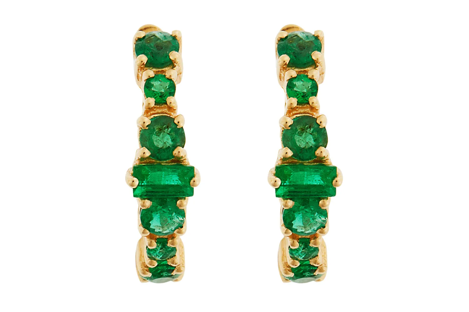 Emerald Rivulet Spread Round Hoops