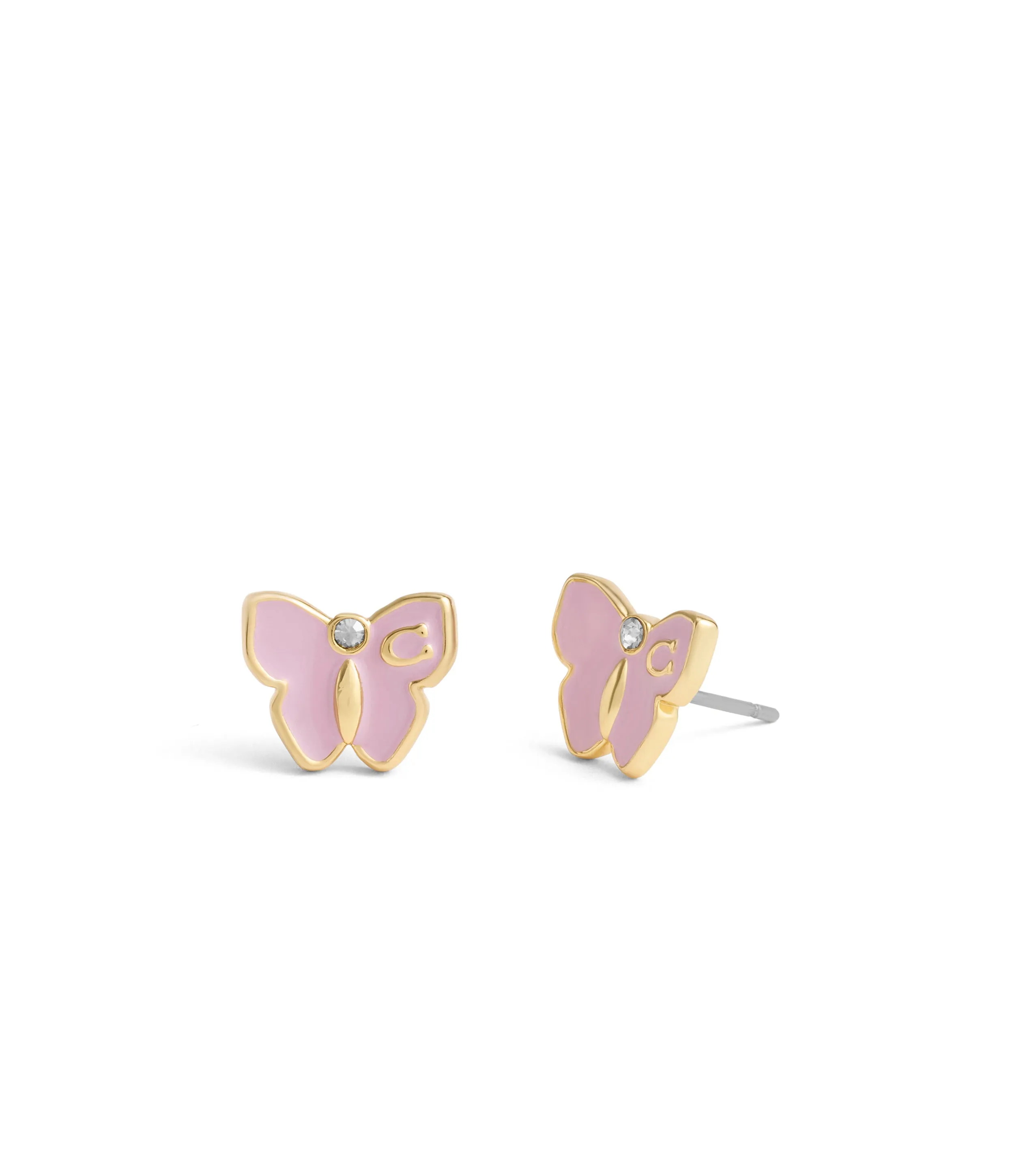 Enamel Butterfly Stud Earrings