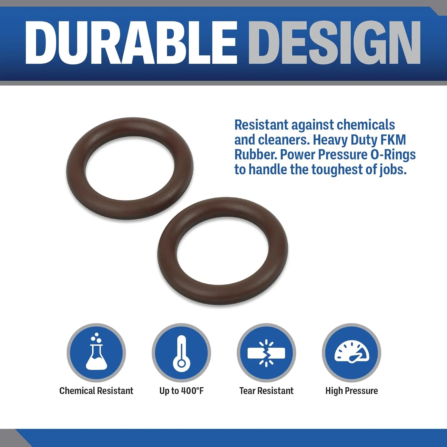 Essential Washer 3/8" Pressure Washer O Rings, Pack of 10, O-Rings for Pressure Washer Hose, Durable Pressure Washer Hose O Rings