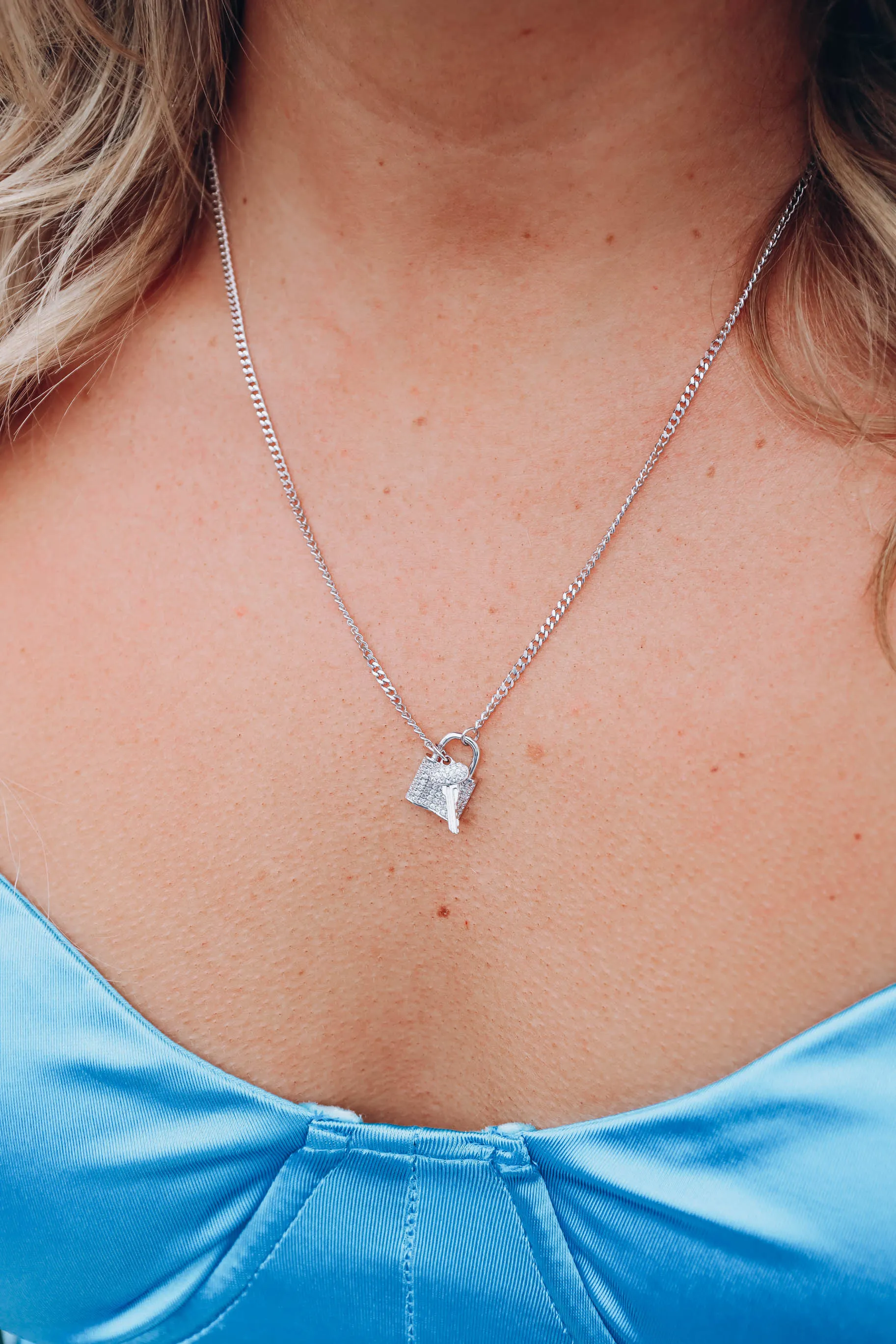 Eternity Lock Necklace by Melania Clara - Silver