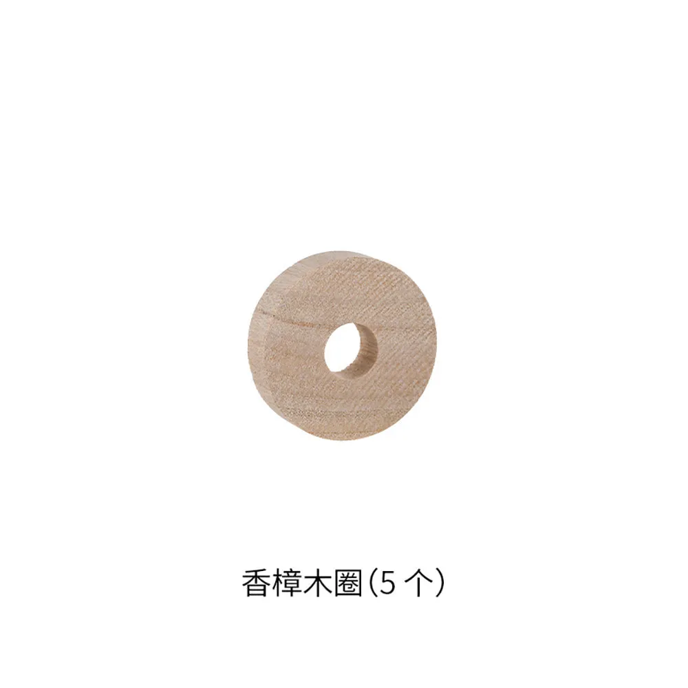 FaSoLa Natural Camphor Wood Rings - 5 Pieces