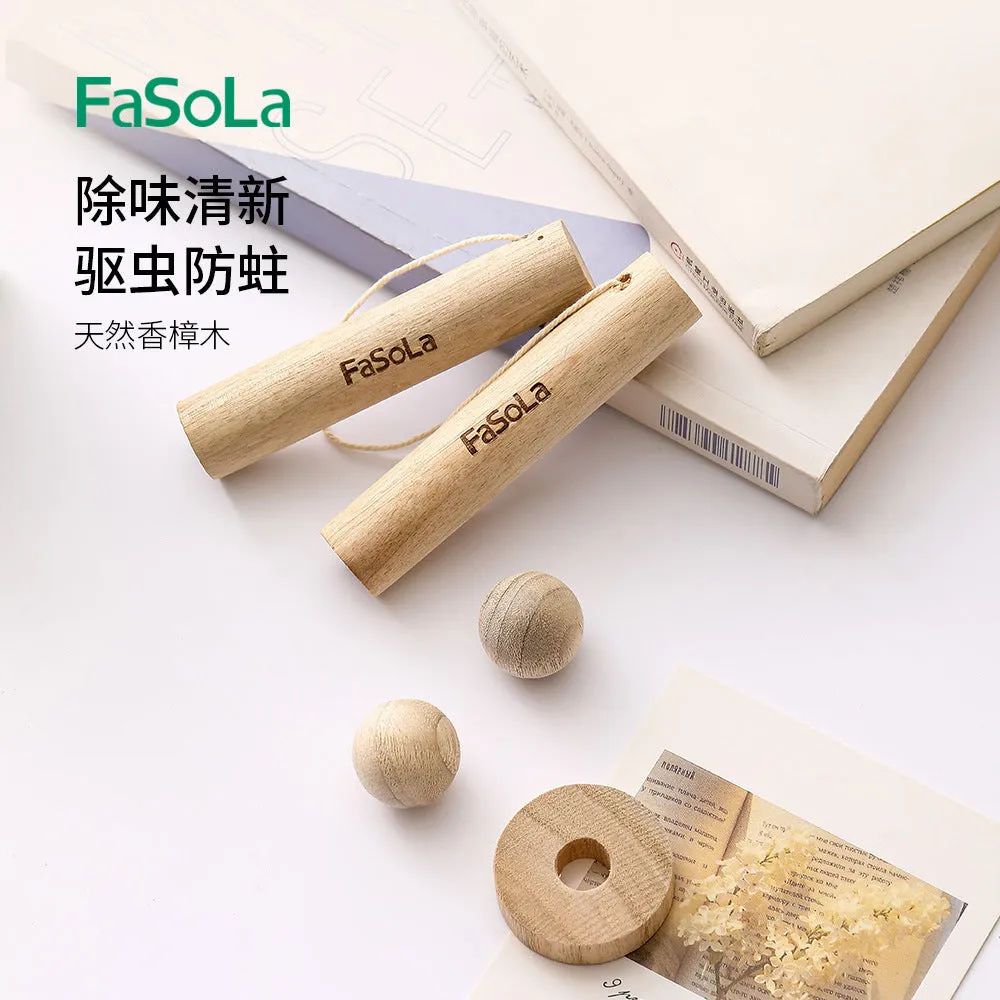 FaSoLa Natural Camphor Wood Rings - 5 Pieces