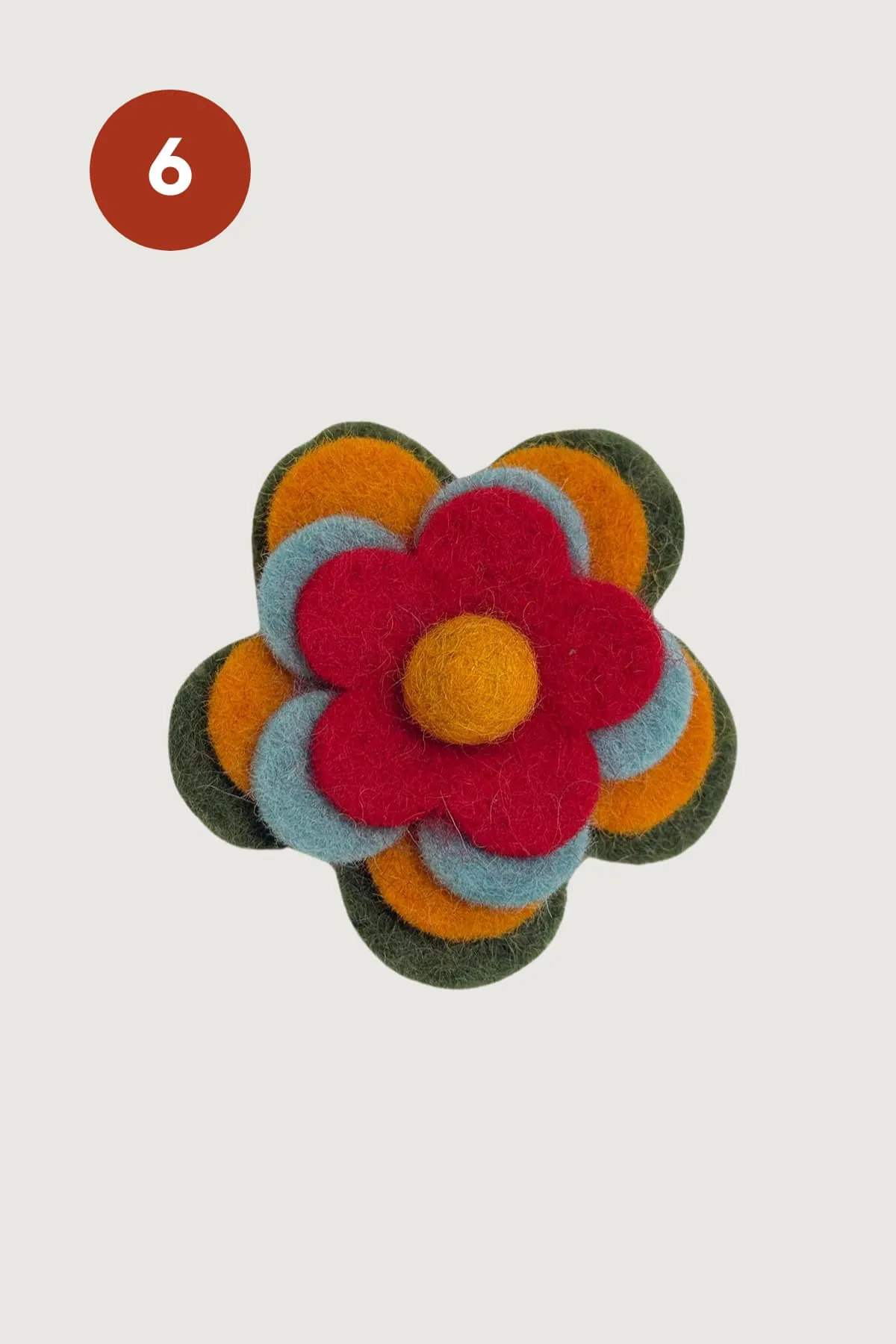 Felt Flower Brooch
