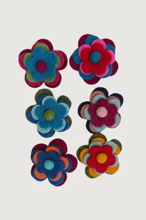 Felt Flower Brooch