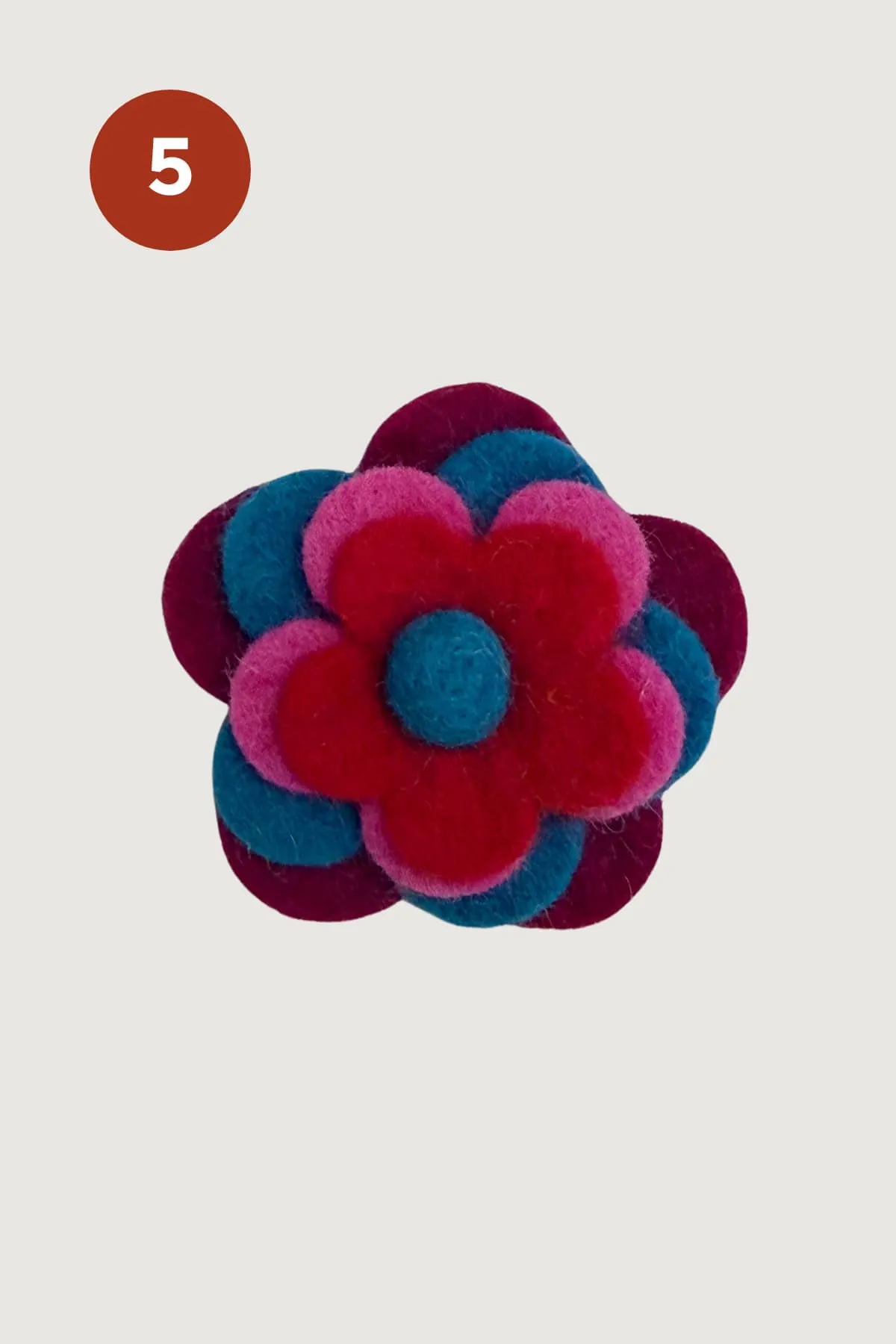 Felt Flower Brooch