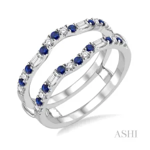 Gemstone & Diamond Insert Ring