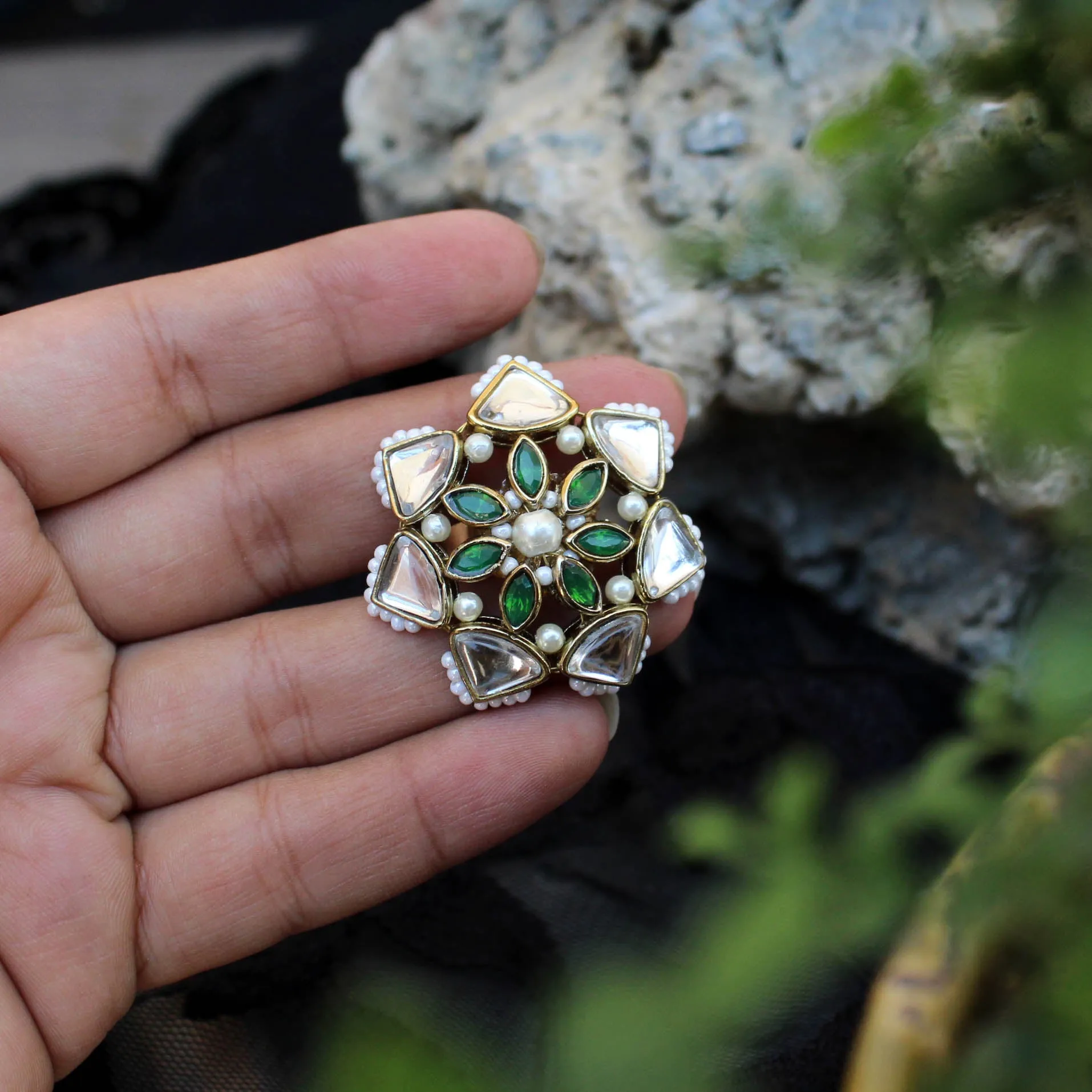 Geometric Aesthetic Ring