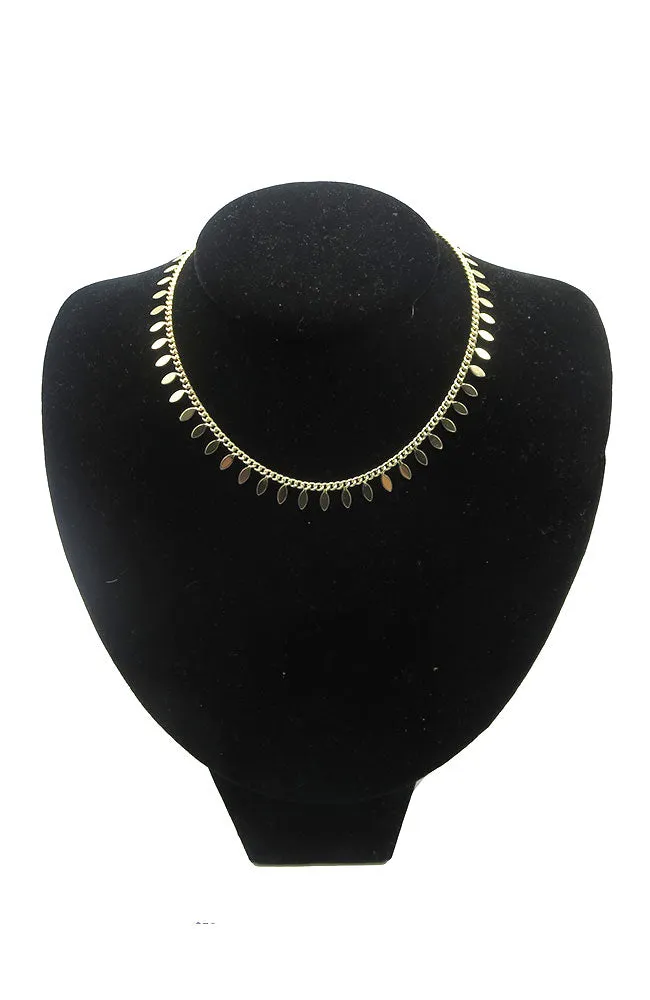 Gold Choker Marquise