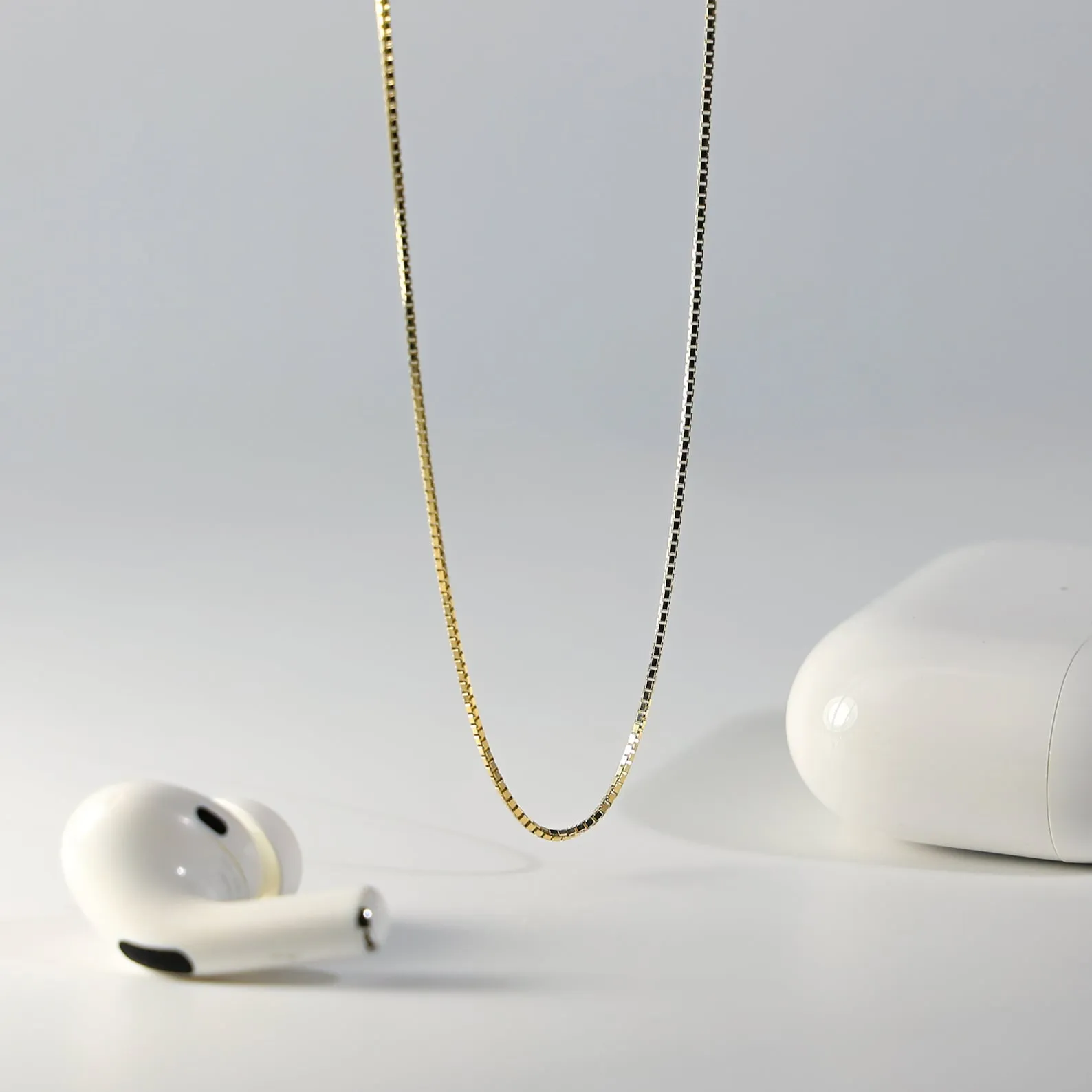 Gold Cubic Zirconia Lock Pendant Model-1733