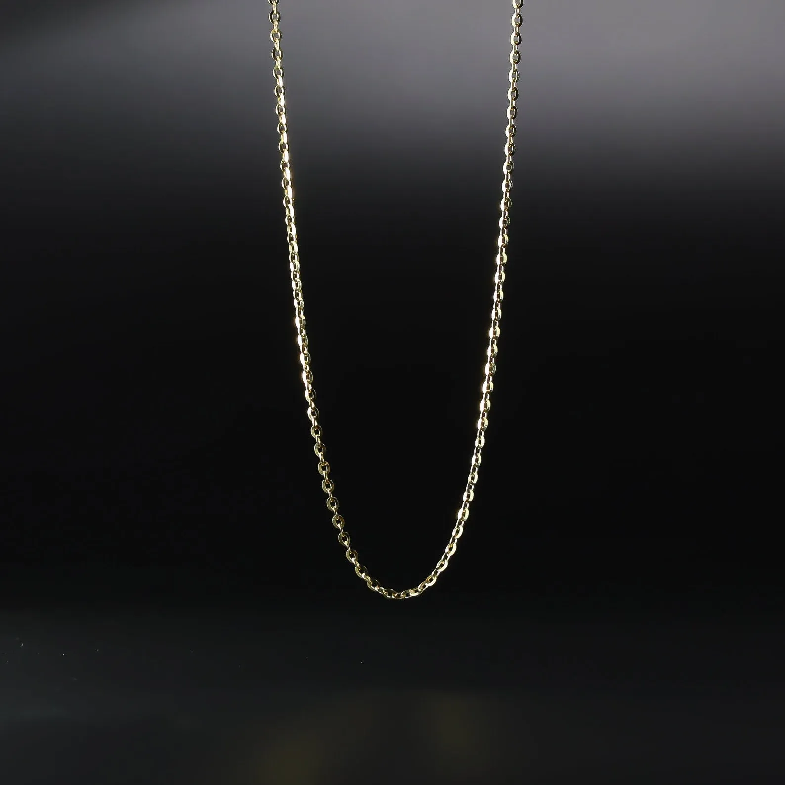 Gold Cubic Zirconia Lock Pendant Model-1733