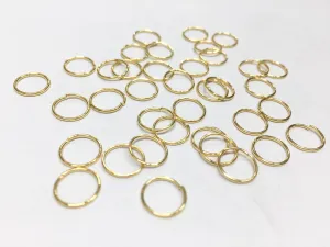 Golden Connector Metal Jump Ring- 9 mm (Wholesale)