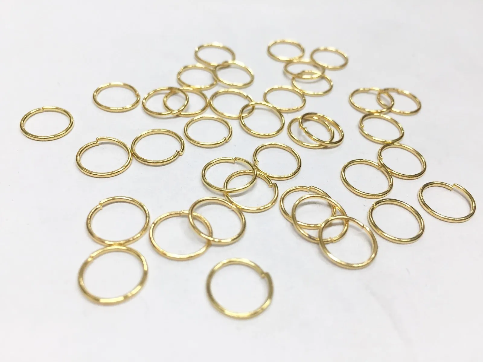 Golden Connector Metal Jump Ring- 9 mm (Wholesale)