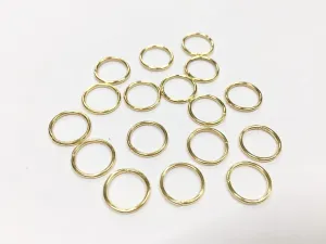 Golden Metal Connector Jump Rings- 12 mm