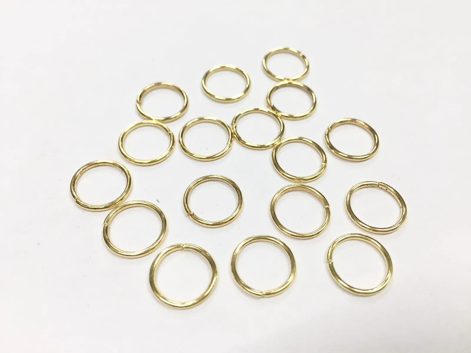 Golden Metal Connector Jump Rings- 12 mm