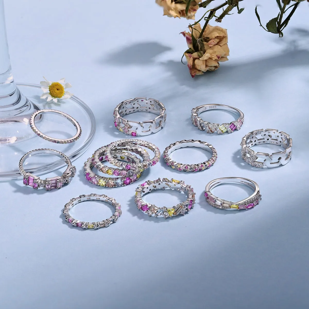 [Goodv]Elegant Vivid Round Cut Daily Ring