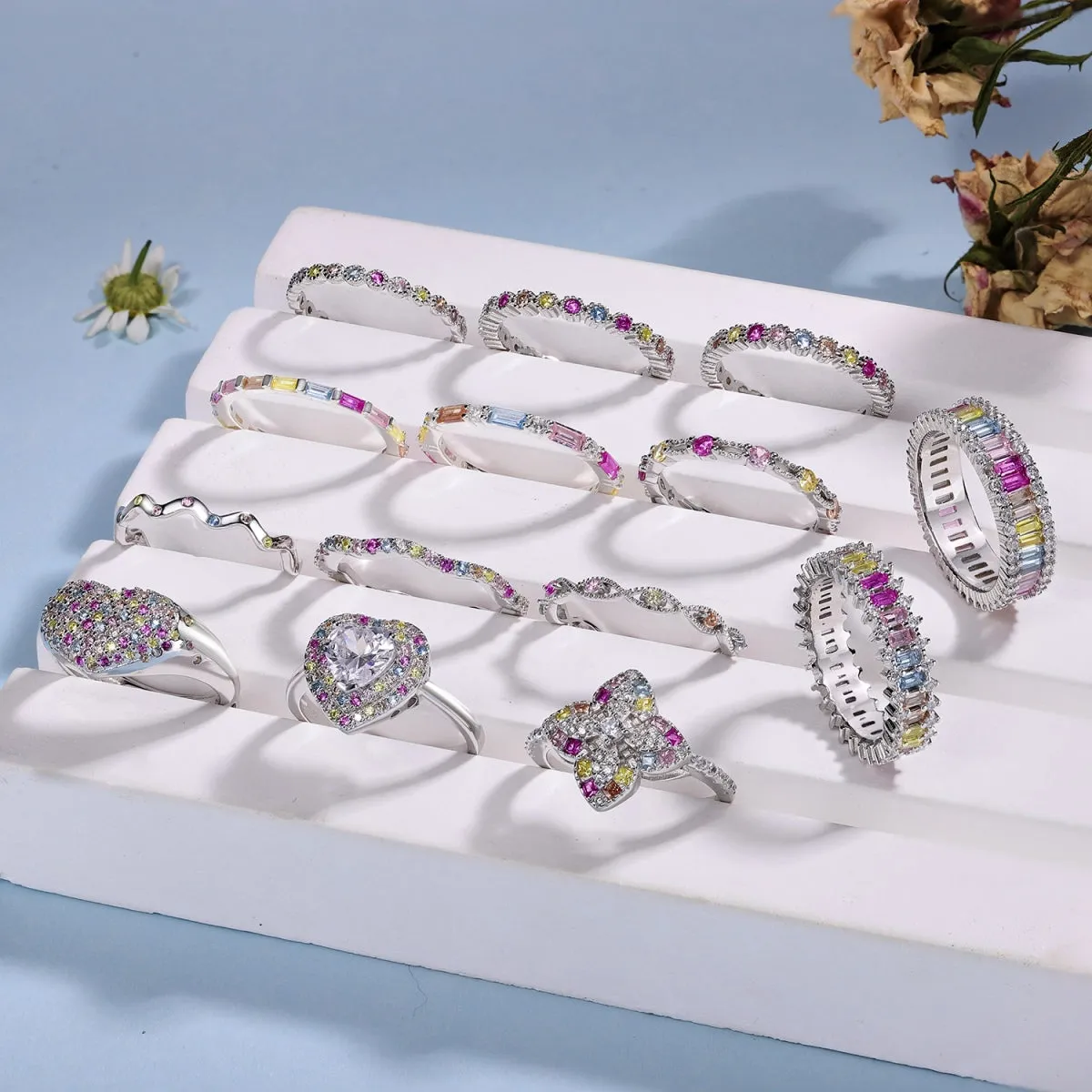 [Goodv]Elegant Vivid Round Cut Daily Ring