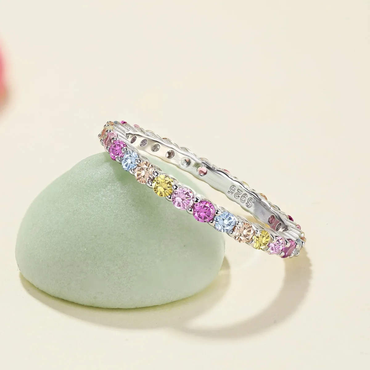 [Goodv]Elegant Vivid Round Cut Daily Ring