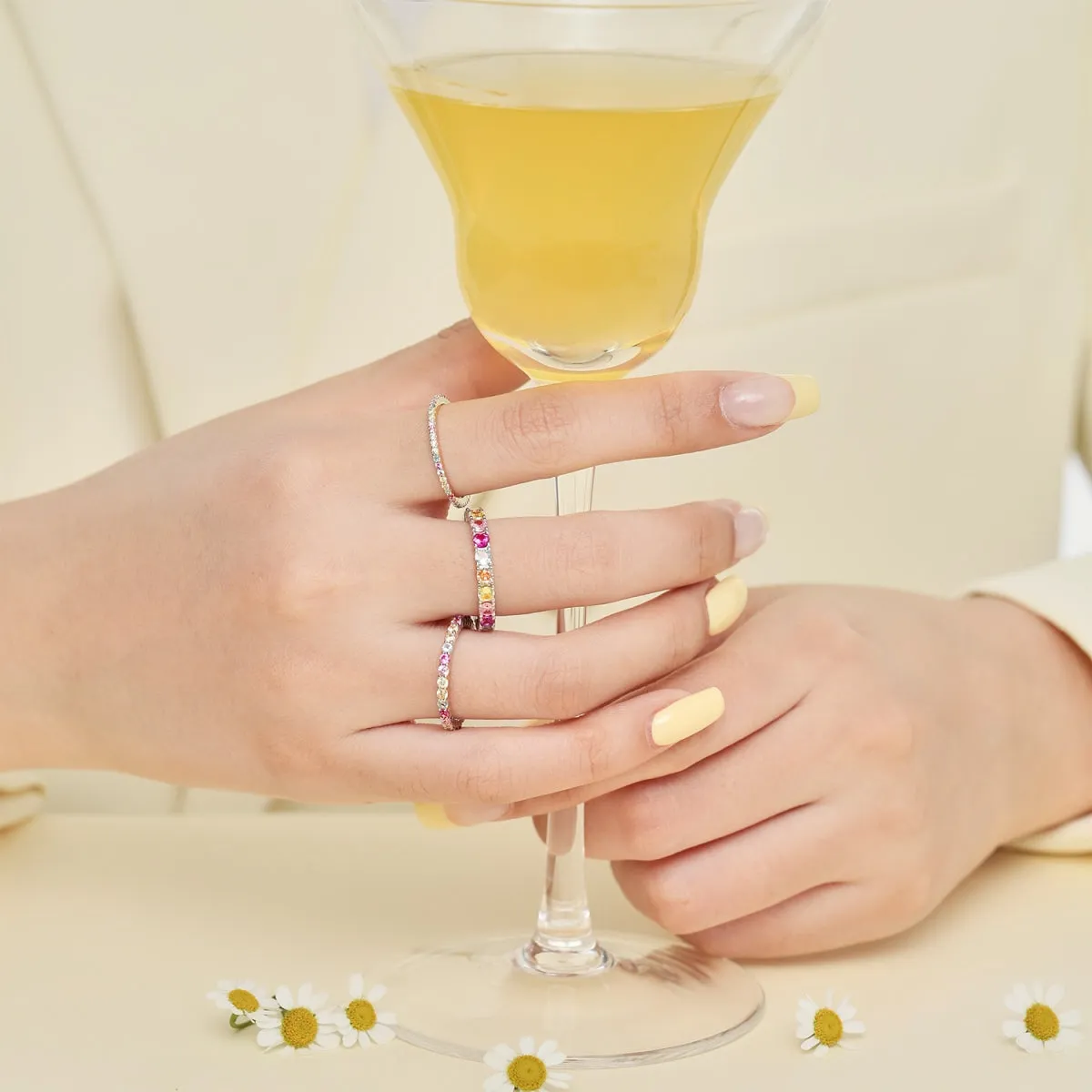 [Goodv]Elegant Vivid Round Cut Daily Ring