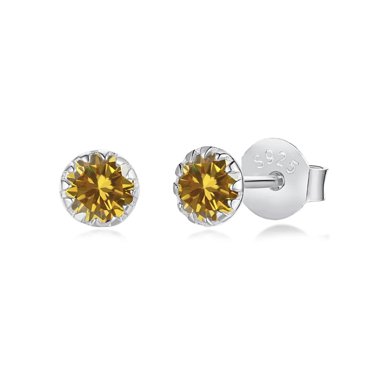 [Goodv]Sparkling Colorful Round Shape Earrings