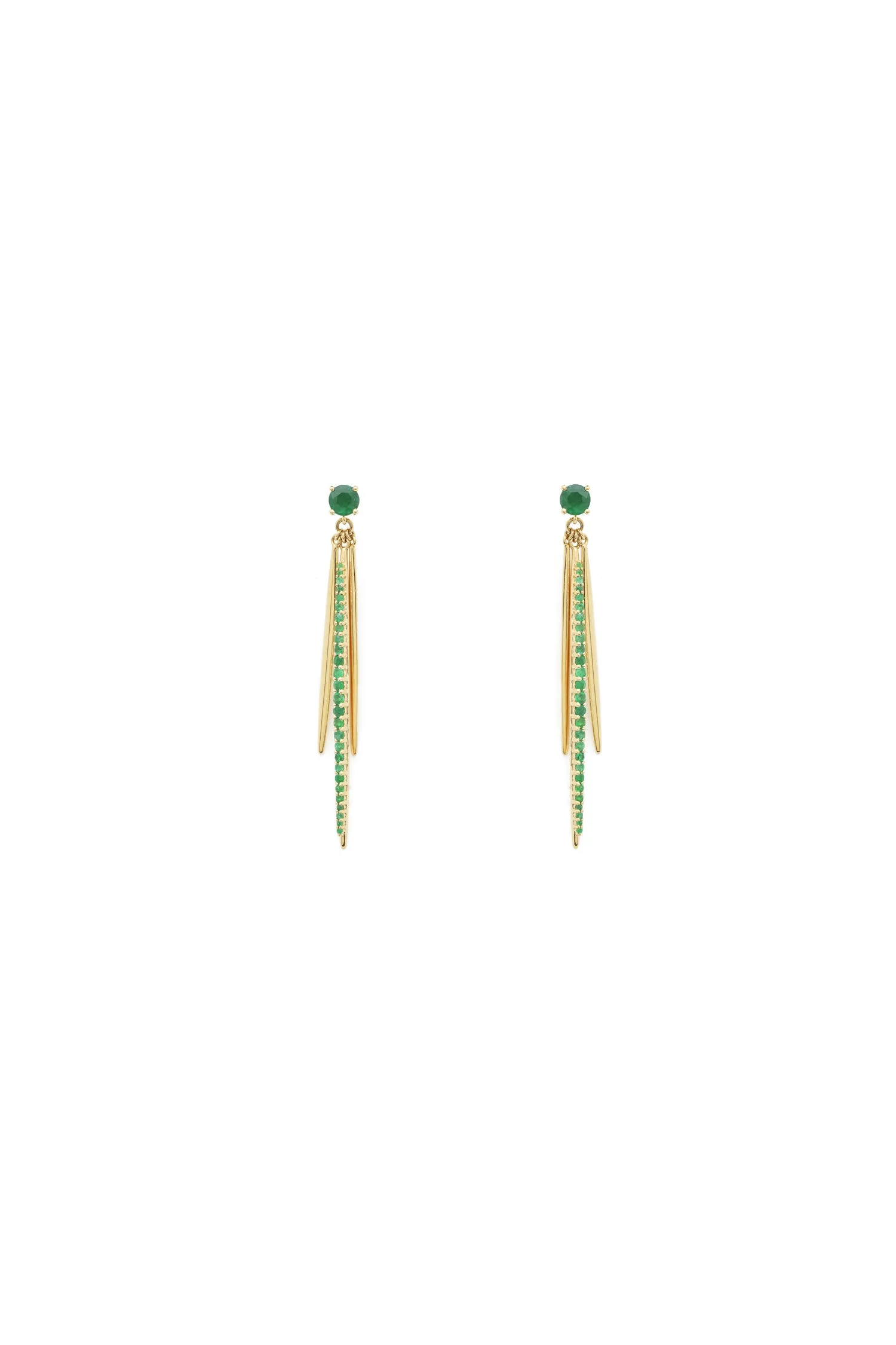 Grass Leaf Drops Earrings
