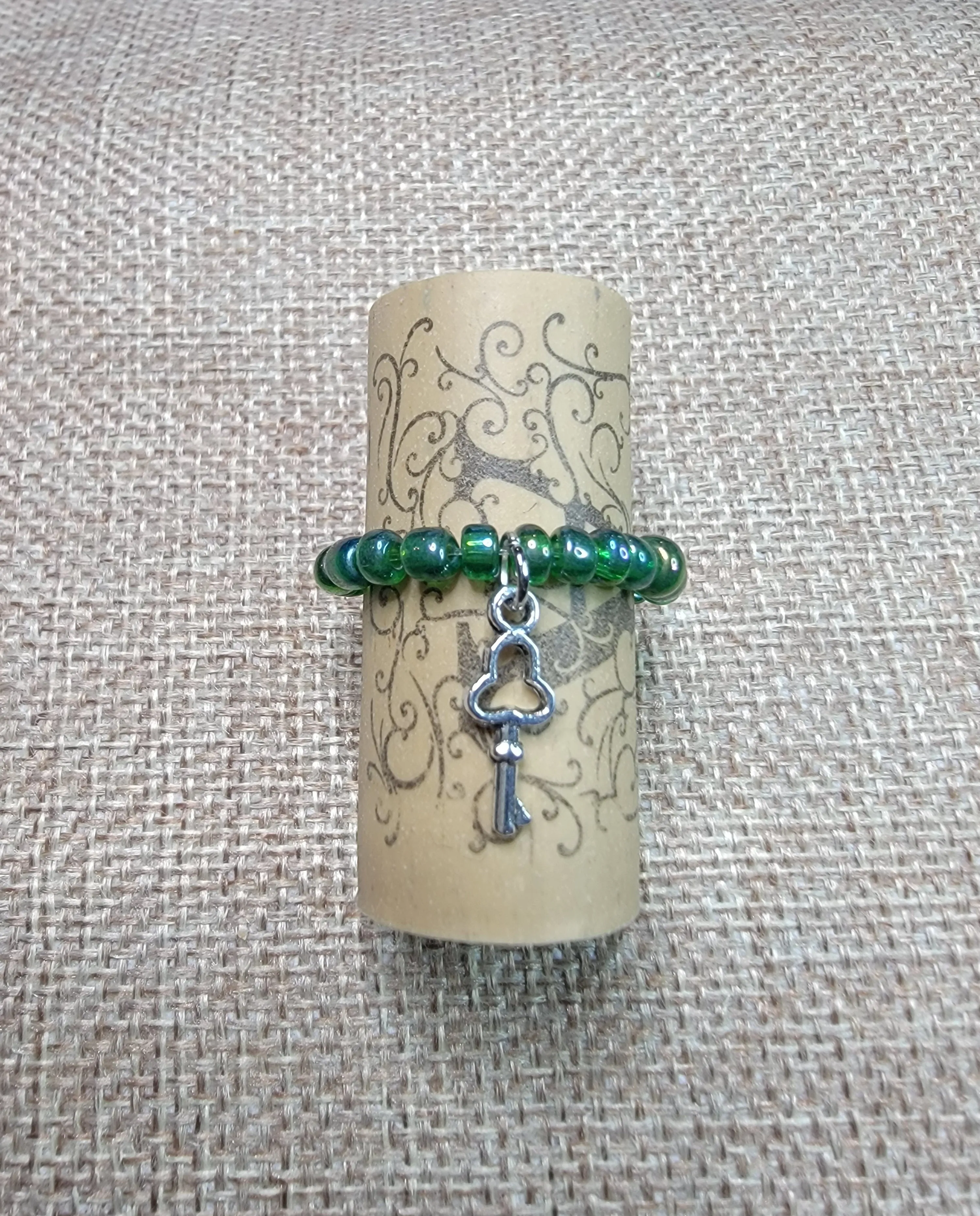 Green Bead Ring