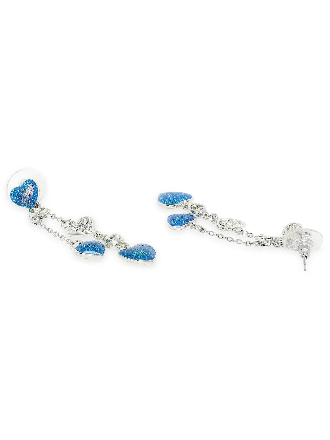 Green Heart Crystal Layered Necklaceset