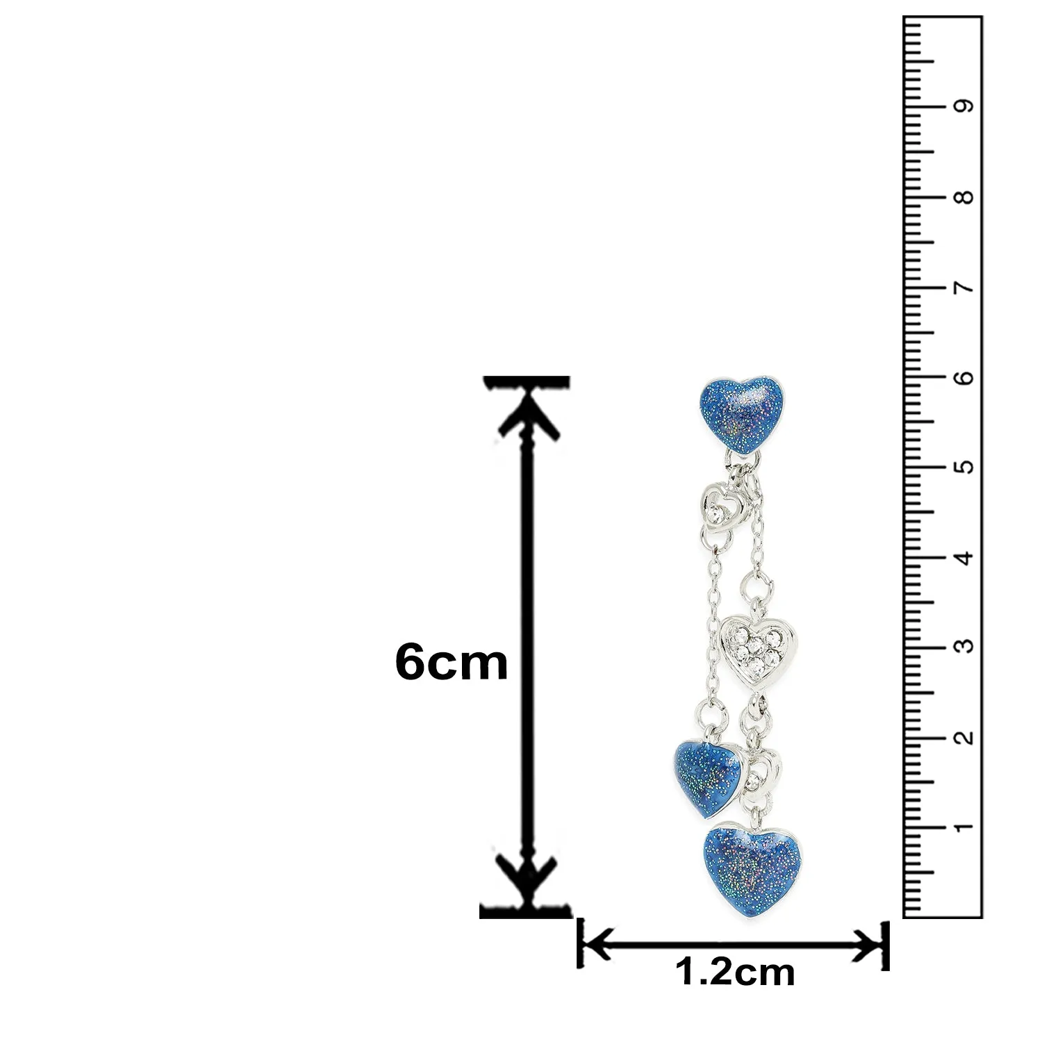 Green Heart Crystal Layered Necklaceset