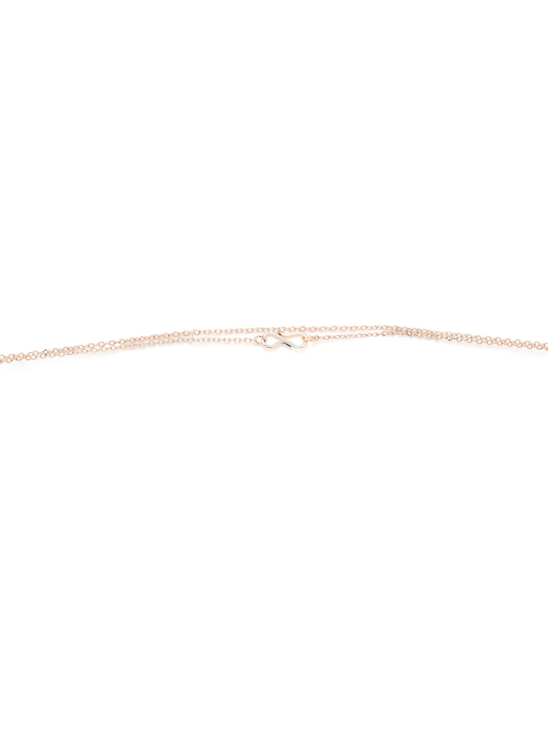Green Heart Crystal Layered Necklaceset