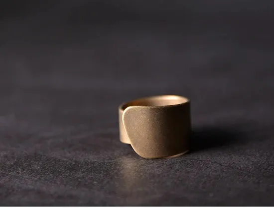 Hammered Hand Crafted Solid Adjustable Copper Ring
