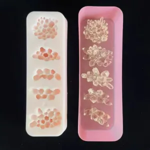 Handmade 5 in 1 Ultra Crystal Cluster Ornament Resin Molds