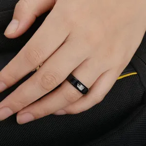 Her King His Queen Crown Stainless Steel Couple Ring