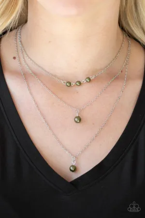High Heels and Hustle - Green Necklace-Paparazzi