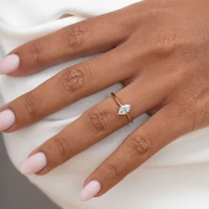 ISLA 0.50ct | Marquise Solitaire Lab Diamond Set in 18ct Gold
