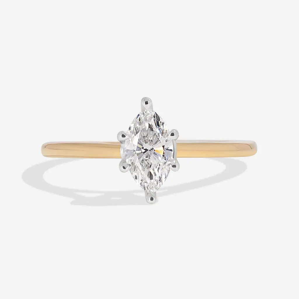ISLA 0.50ct | Marquise Solitaire Lab Diamond Set in 18ct Gold