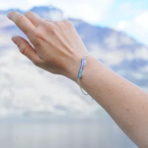 Iwi Paua Natural Natural Sterling Silver Bracelet