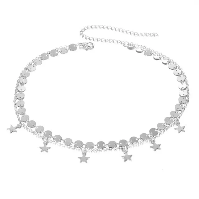 KISSWIFE Bohemian Fashion Women Necklaces&Pendants 3 Multi Layer Necklace Tassel Charm Bar Statement Necklace For Women Sweater