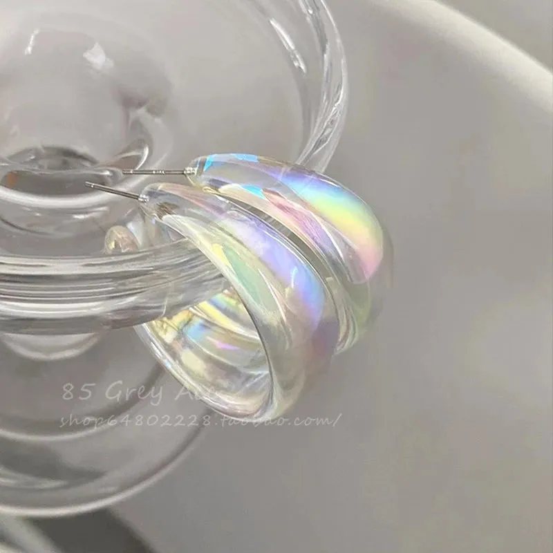 Korean Colorful Teardrop Earrings