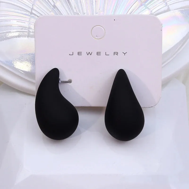 Korean Colorful Teardrop Earrings