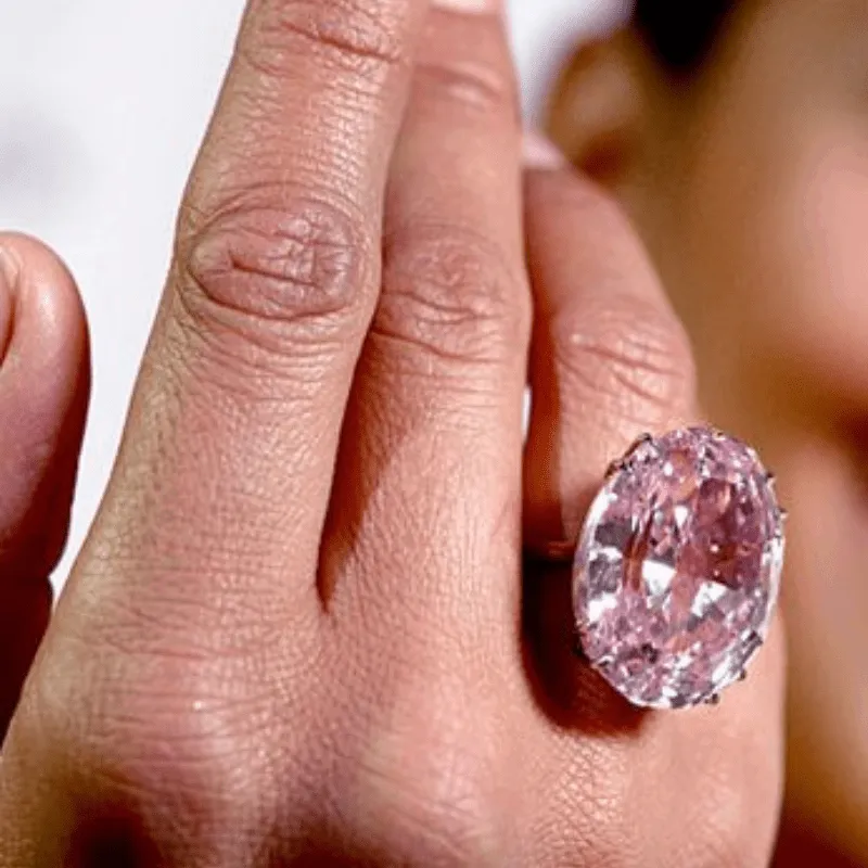 Large Elegant Egg Shape Waterish Zirconia Ring