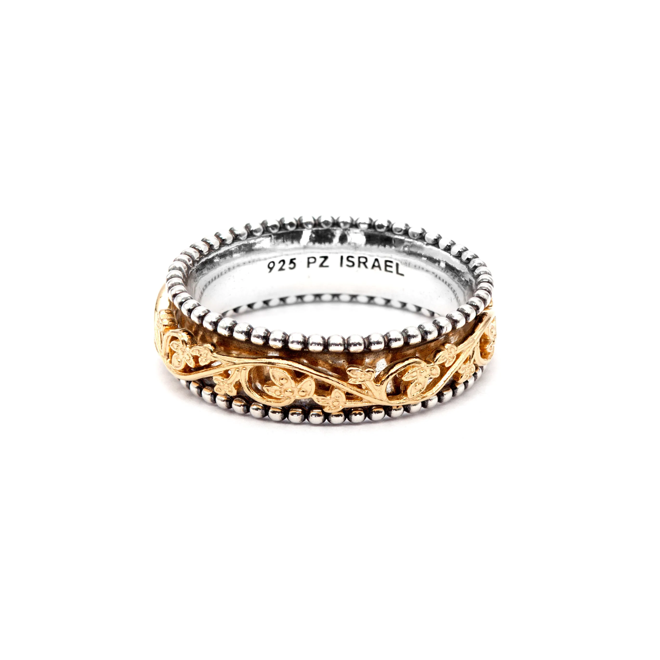 Leaf Lace Spinner Ring