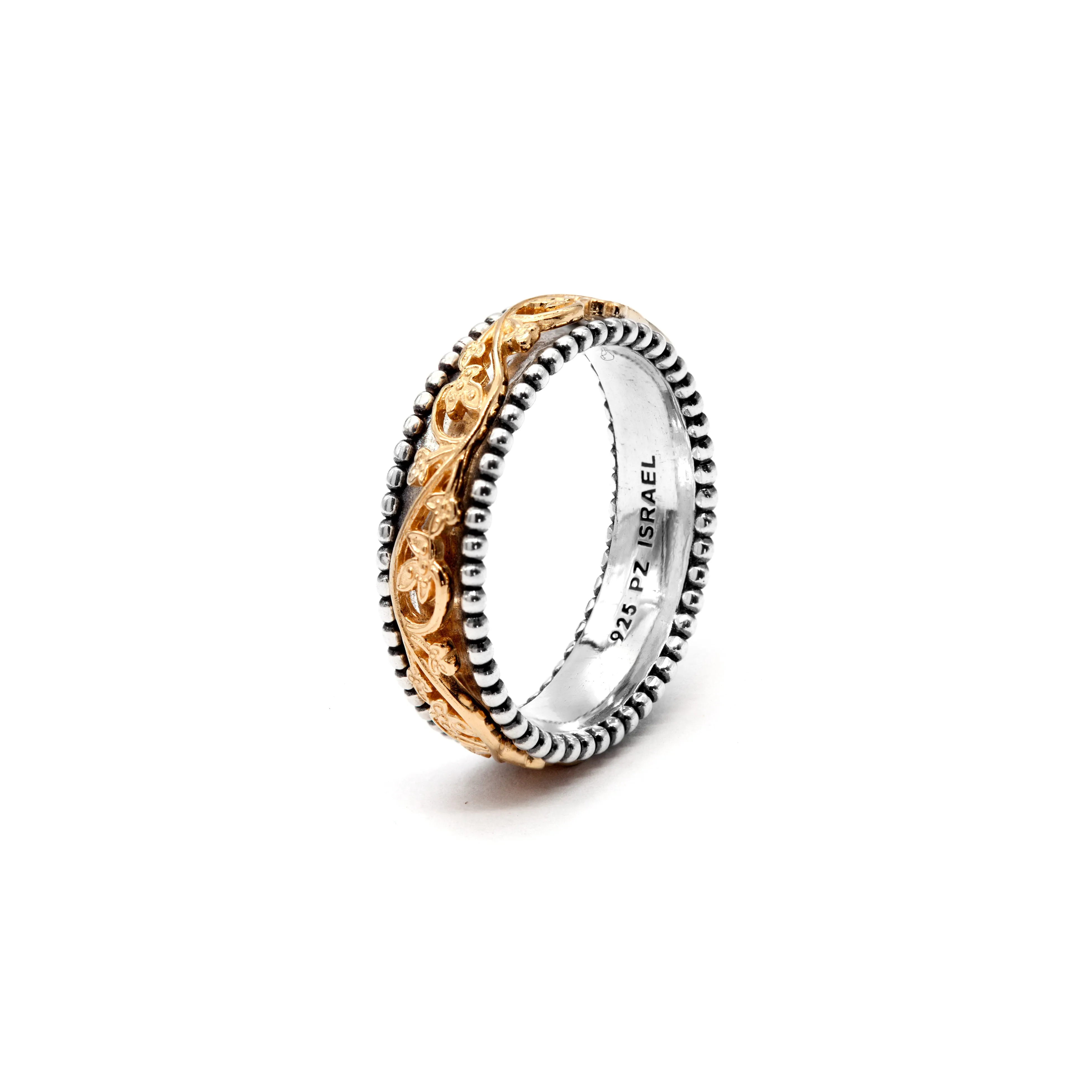 Leaf Lace Spinner Ring