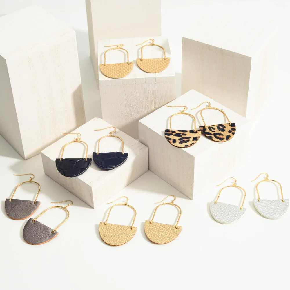 Leather Drop Earrings