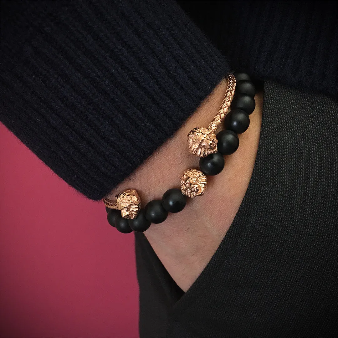 Leo Beaded Bracelet - Solid Gold