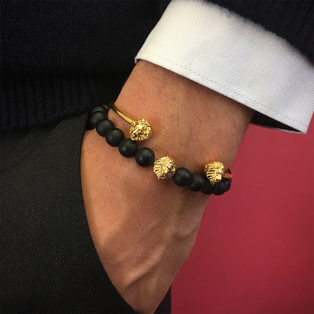 Leo Beaded Bracelet - Solid Gold