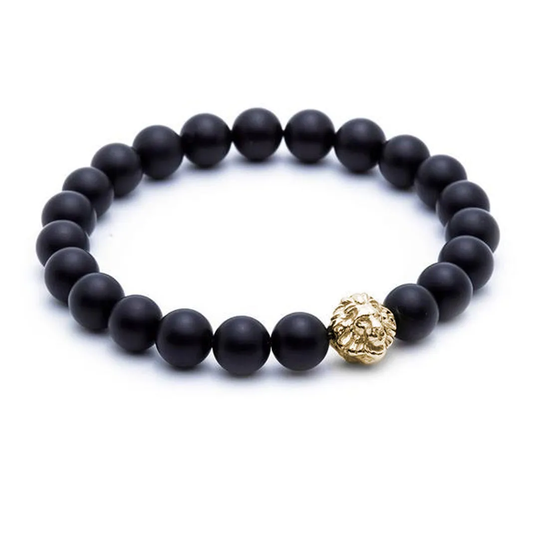 Leo Beaded Bracelet - Solid Gold