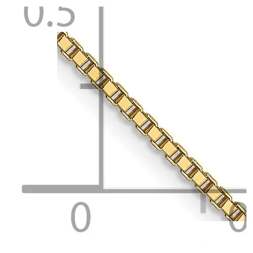 Leslies 14kt Yellow Gold 1.0mm Box Chain with Lobster Clasp