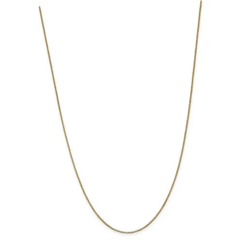 Leslies 14kt Yellow Gold 1.0mm Box Chain with Lobster Clasp