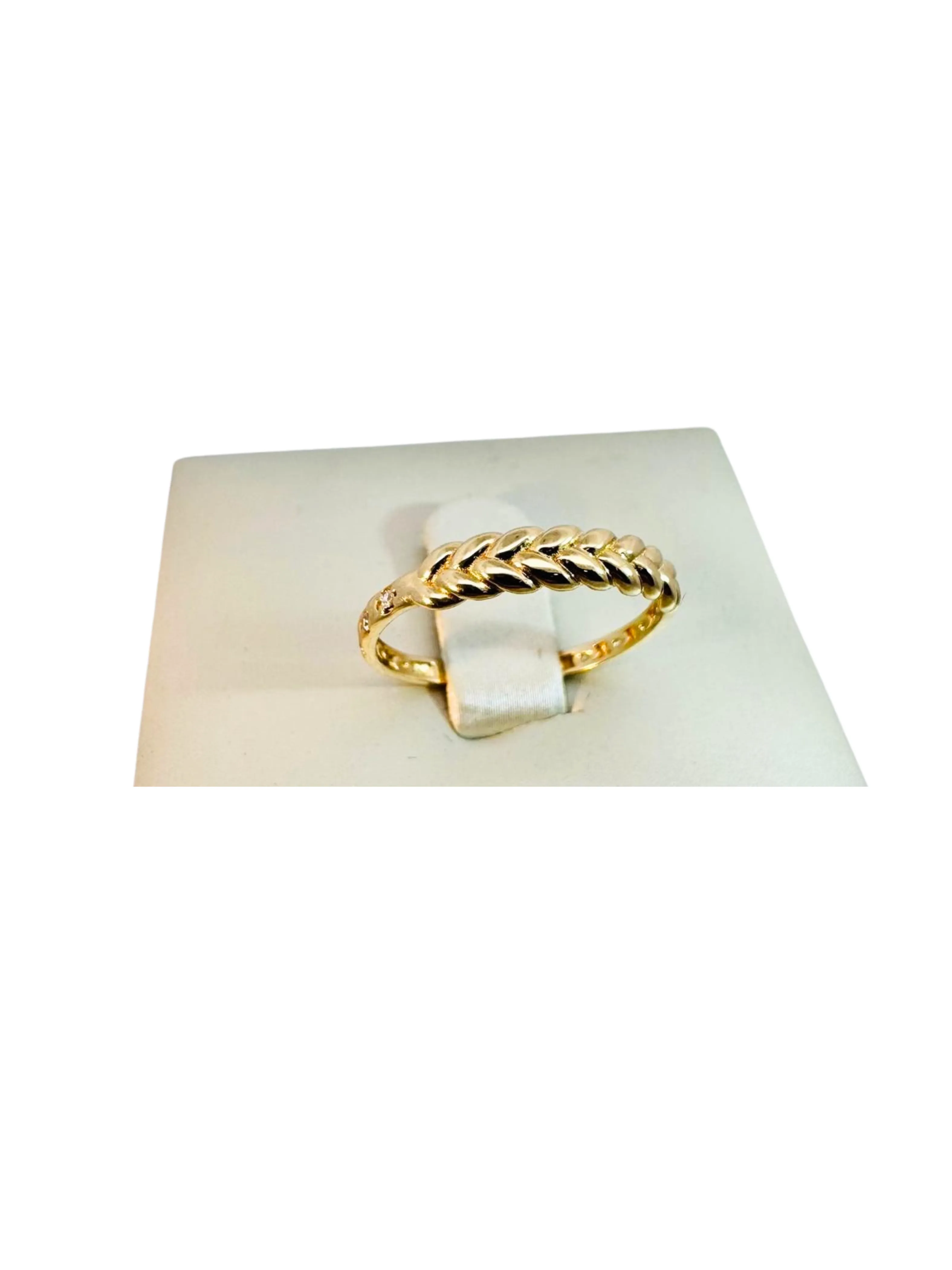 Lesotho Jewellery 14k Gold Ring for Women - 1.39 Grams, Size -15