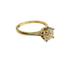 Lesotho Jewellery 14k Gold Ring for Women - 1.81 Grams, Size -N 1/2